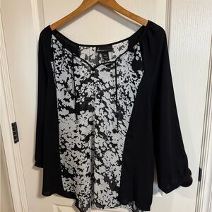 Lane Bryant Black and White Top- Excellent Shape!